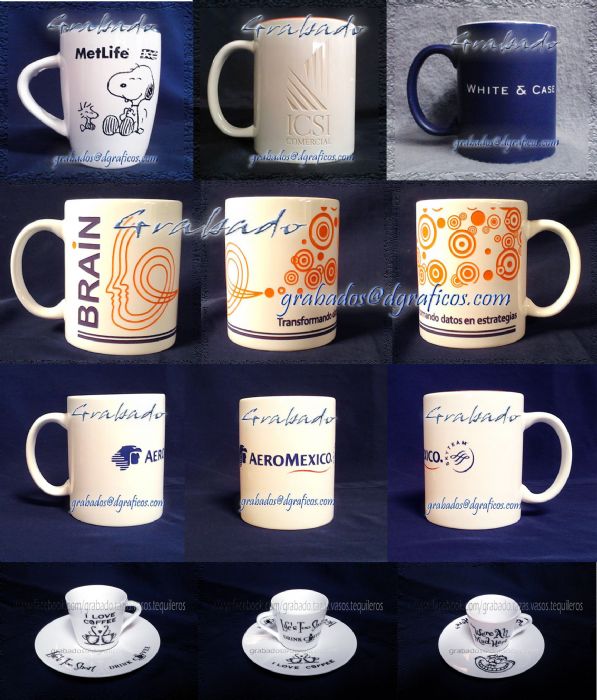 Tazas grabadas